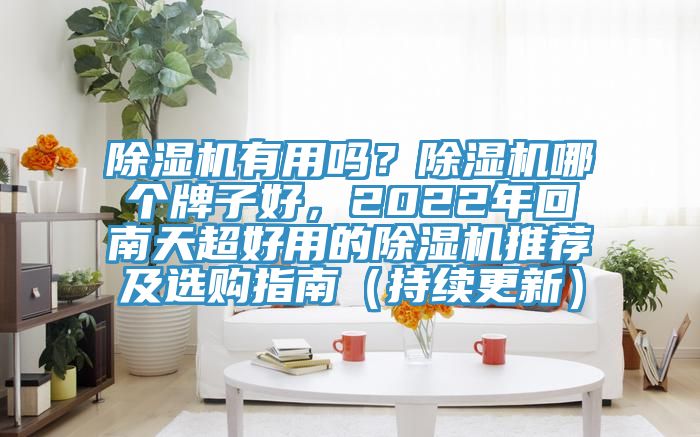 除濕機(jī)有用嗎？除濕機(jī)哪個(gè)牌子好，2022年回南天超好用的除濕機(jī)推薦及選購指南（持續(xù)更新）