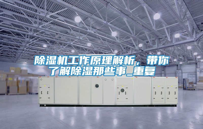 除濕機工作原理解析，帶你了解除濕那些事_重復(fù)